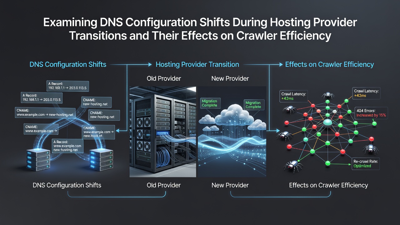 Examining DNS Configuration Shifts During Hosting Provider Transitions and Their Effects on Crawler Efficiency