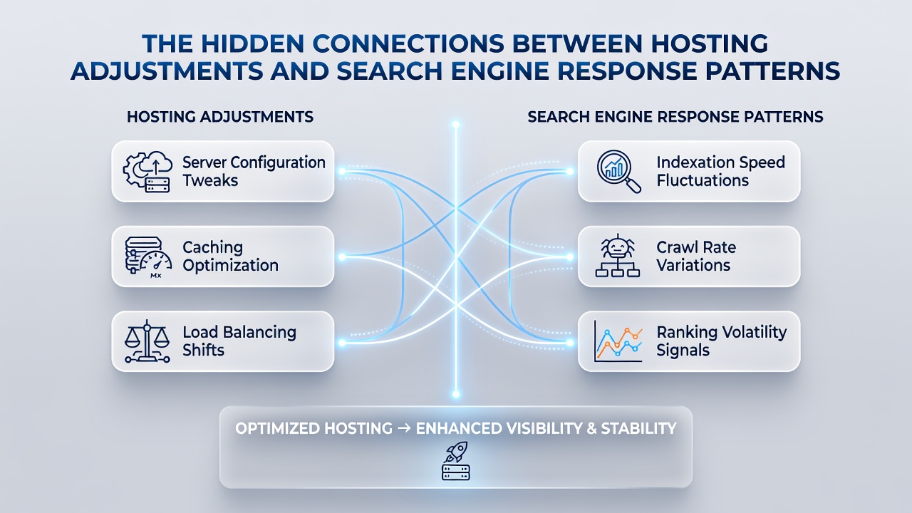Detailed view of hosting server logs correlating with search engine indexing response data patterns